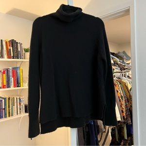 J crew turtle neck black sweater size small
